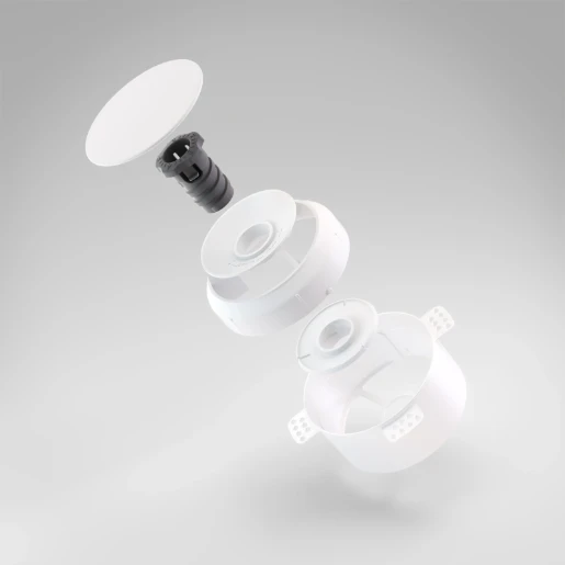 NoShow ventilatieventiel 125mm toe en afvoer instelbaar Wit