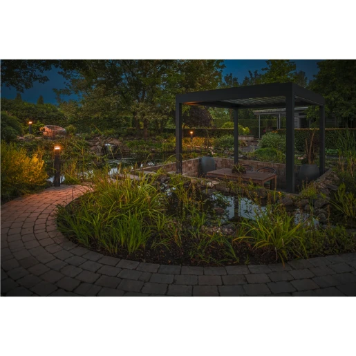 SLV M-Pol Bevestiging bolderarmatuurbuis Aluminium 124x124x834mm Ø124mm Antraciet 1006381