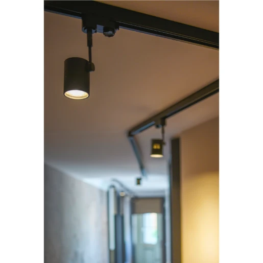 SLV Bima GU10 railspot 3-fase 80x150mm zwart 152240