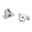 SLV 1~ System Eindkap eindkap spanningsrail 1-fase opbouw (2 stuks) Kunststof 4x35x18mm Wit 143131