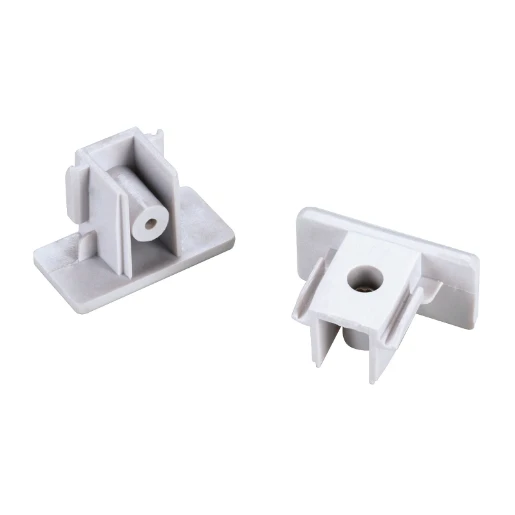 SLV 1~ System Eindkap eindkap spanningsrail 1-fase opbouw (2 stuks) Kunststof 4x35x18mm Wit 143131
