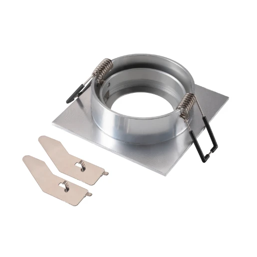 SLV New Tria Afdekking Inbouwring vierkant Aluminium 82x82x26mm Aluminium 1007330