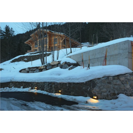 SLV Brick E14 armatuur 40W 227x125mm inbouw wand grijs 229062