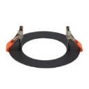 SLV Numinos S inbouwframe armatuur rond zwart 120x120x150mm Ø120mm Staal 1006139