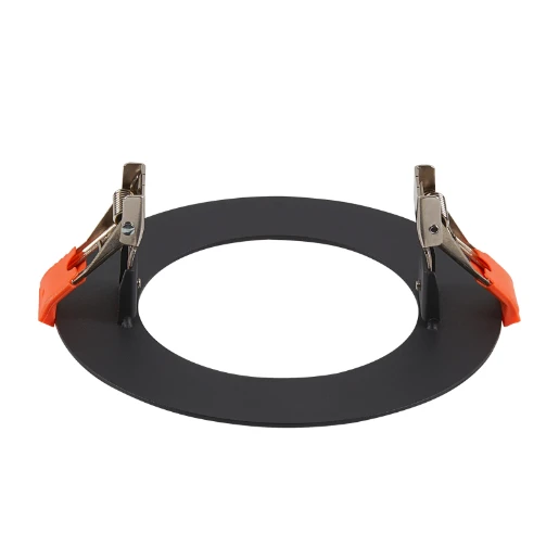 SLV Numinos S inbouwframe armatuur rond zwart 120x120x150mm Ø120mm Staal 1006139