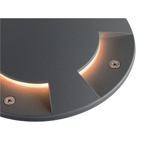 SLV Big Plot Afdekking Afdekplaat direct/indirect Aluminium 20x170x170mm Ø170mm Antraciet 1001262