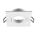 SLV New Tria Afdekking inbouwring vierkant 75 Aluminium 90x90x26mm Wit 1007349