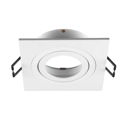 SLV New Tria Afdekking inbouwring vierkant 75 Aluminium 90x90x26mm Wit 1007349