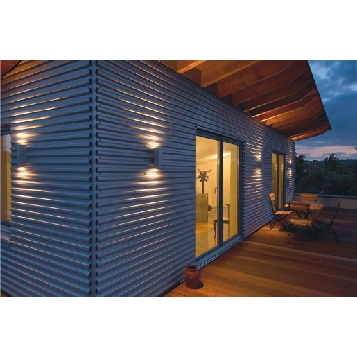 SLV Theo GU10 buitenarmatuur 70x225mm grijs 229532