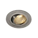 SLV New Tria Downlight DL rond set 38° symm 3000K 700lm 35x93mm 21-40° - Mediumstralend aluminium 113906