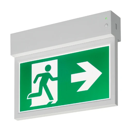 SLV Wand + plafondlamp nooduitgang verlichting LED met pictogram Vluchtwegverlichting/-indicatie Wandopbouw/plafondopbouw wit IP20 met pictogram 240000