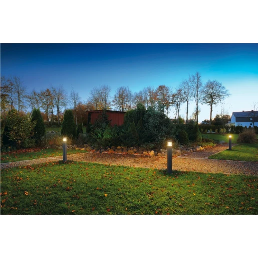 SLV F-Pol E27 tuinverlichtingsarmatuur staand Bolderarmatuur aluminium antraciet IP54 231595