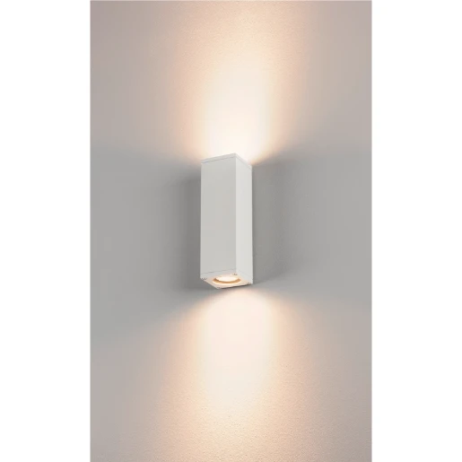 SLV Theo GU10 Armatuur Big Theo op-neer uit 70x225mm wit 229531