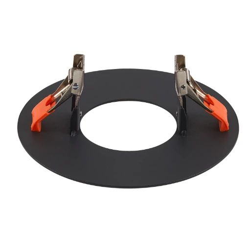 SLV Numinos XS inbouwframe armatuur rond zwart 95x95x130mm Ø95mm Staal 1006135