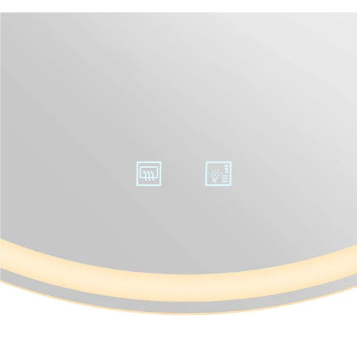 SLV Trukko 80 LED badkamerarmatuur badkamerspiegel 3000K 1100lm 790x790mm Ø790mm chroom 1007200