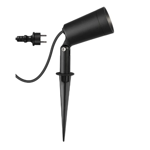 SLV Prikspot Grondpen aluminium zwart IP65 1007146
