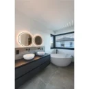 SLV Trukko 60 LED badkamerarmatuur badkamerspiegel 3000K 730lm 610x610mm Ø610mm chroom 1007201