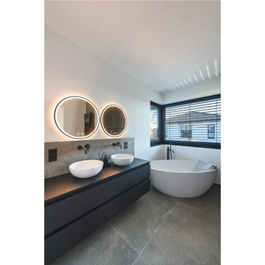 SLV Trukko 60 LED badkamerarmatuur badkamerspiegel 3000K 730lm 610x610mm Ø610mm chroom 1007201