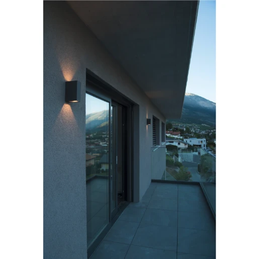 SLV Quad LED buitenarmatuur 3000K 520lm 53x150mm >80° - antraciet 232445