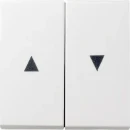 Gira System 55 bedieningselement tweedelige wip wit RAL 9010 029403