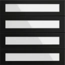 Gira System 106 Belknopmodule spreken/bellen 4-voudig zwart 5534925