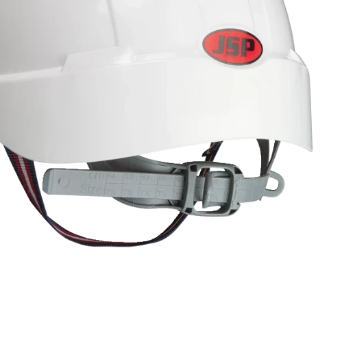 Bizline Veiligheidshelm wit jsp met kinband