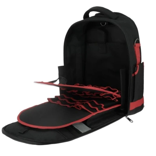 Bizline Gereedschapsrugzak met wieltjes en telescopische handgreep 340x190x520mm 8 inzetbakken 790552