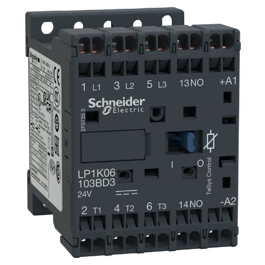 Schneider Electric Tesys Magneetschakelaar DC 2,2kw 6A AC3 Veerklemaansluiting 3cont