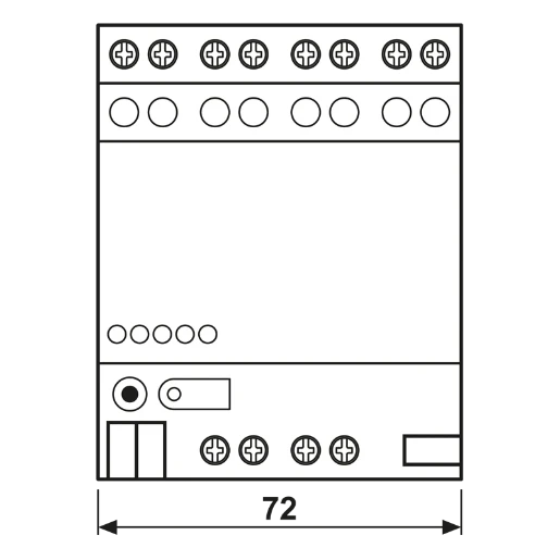 Jung Analoge uitgang KNX 4-voudig KNX DIN-rail 2204.01REGA