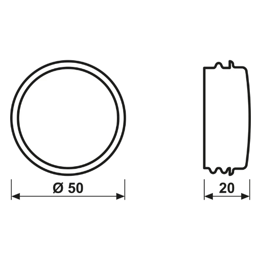 Jung lens lichtsignaaleenheid Lens vlak rood 37.05