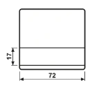 Jung WG 600 schakelwip enkele wip grijs RAL 7035 600NA
