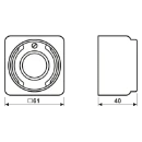 Jung AP 600 Lichtsignaaleenheid Basiselement 230V opbouw wit 637-14AWW