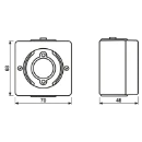 Jung WG 600 Lichtsignaal armatuur Basiselement 230V opbouw grijs IP44 637-10W