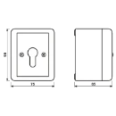 Jung WG 800 Jaloezieschakelaar Sleutel 2P IP44 804.28G