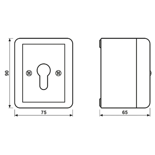 Jung WG 800 Jaloezieschakelaar Sleutel 2P IP44 804.28G