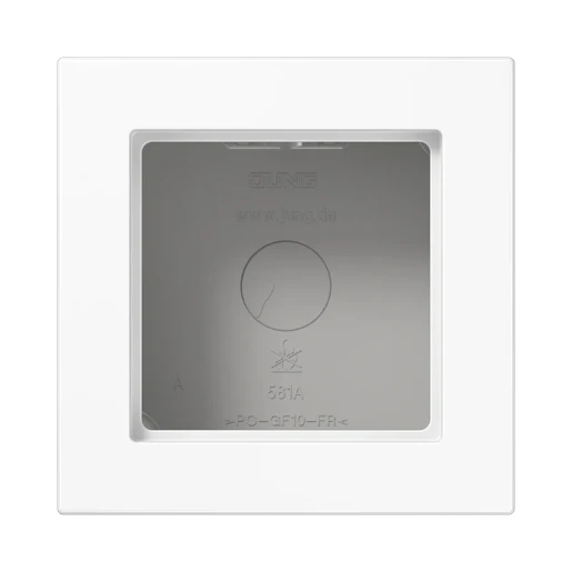 Jung A range opbouwkap a550 1-voudig wit Horizontaal en verticaal A5581BFAWW