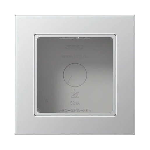 Jung A range Opbouwkap A550 1-voudig aluminium Horizontaal en verticaal A5581BFAAL