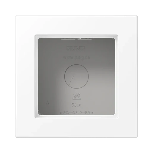 Jung A range Opbouwkap A550 sneeuwwit 1-voudig wit Horizontaal en verticaal A5581BFAWWM