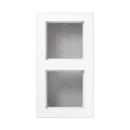 Jung A range opbouwkap a550 2-voudig wit Horizontaal en verticaal A5582BFAWW