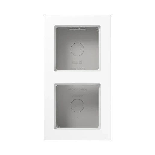 Jung A range opbouwkap a550 2-voudig wit Horizontaal en verticaal A5582BFAWW