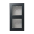 Jung A range Opbouwkap A550 2-voudig antraciet Horizontaal en verticaal A5582BFAANM