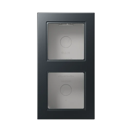 Jung A range Opbouwkap A550 2-voudig antraciet Horizontaal en verticaal A5582BFAANM