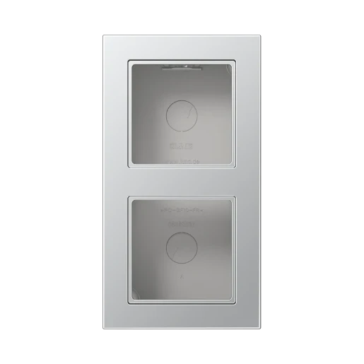 Jung A range Opbouwkap A550 2-voudig aluminium Horizontaal en verticaal A5582BFAAL