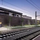 Trilux Cuvia Armatuur straatverlichting AB2L 740 Wandconsole LED 2400lm 4000K 19W 417x309mm IP66 IK09 antraciet 6597840