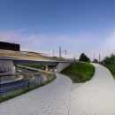 Trilux Cuvia Armatuur straatverlichting AB2L 740 Wandconsole LED 2400lm 4000K 19W 417x309mm IP66 IK09 antraciet 6597840