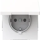 ABB Busch-Jaeger Art linear wandcontactdoos kv kd centraalplaat inbouw 16A 250V RA Glanzend wit RAL 9016 IP20 2CKA002018A1579