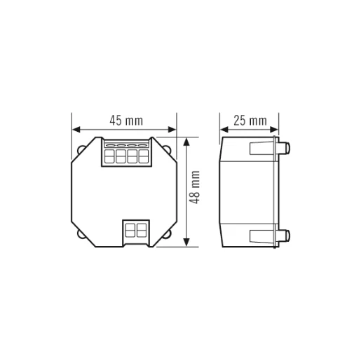 Esylux Compact Dali voedingseenheid bussysteem 200mA 16V inbouw EC10430008
