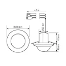Esylux Plafondaanwezigheidssensor PD-C 360i/24 DUO DALI WIELAND GST18