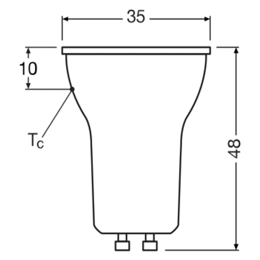 Osram Superstar GU10 led-spot 2700K 230lm 48mm 36° 220 - 240V wit 4099854064111