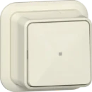 Gira wipdrukcontact wisseldrukcontact k/p opbouw Wip Glanzend wit RAL 1013 315610